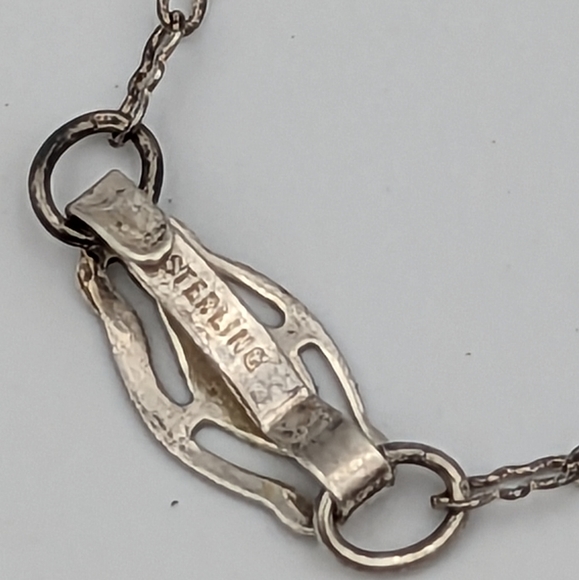 Vintage Sterling Silver and MONEY COWRY Shell Necklace - Picture 10 of 10